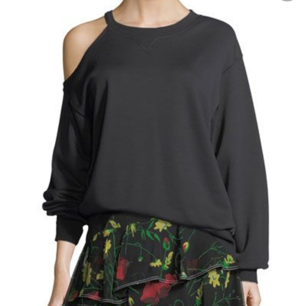 Grey Jason Wu Asymmetrical Oversized Cold Shoulde… - image 1